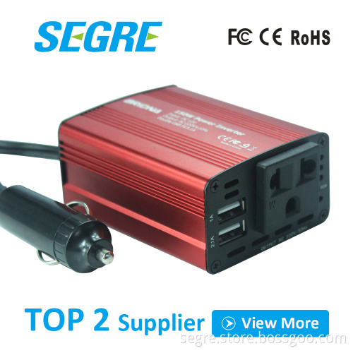 150W DC 12V to AC 220V Car Power Inverter with Dual USB 3.1A AUTO